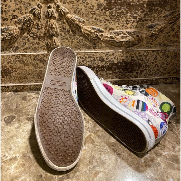 Coach Cardinal High Top Graffiti Sneakers - Picture 6 of 8